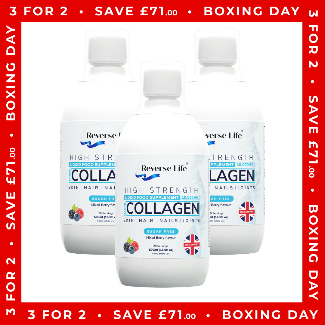 Extended Boxing Day Sale at Reverse Life UK 1 Marine Collagen Bundle Deal