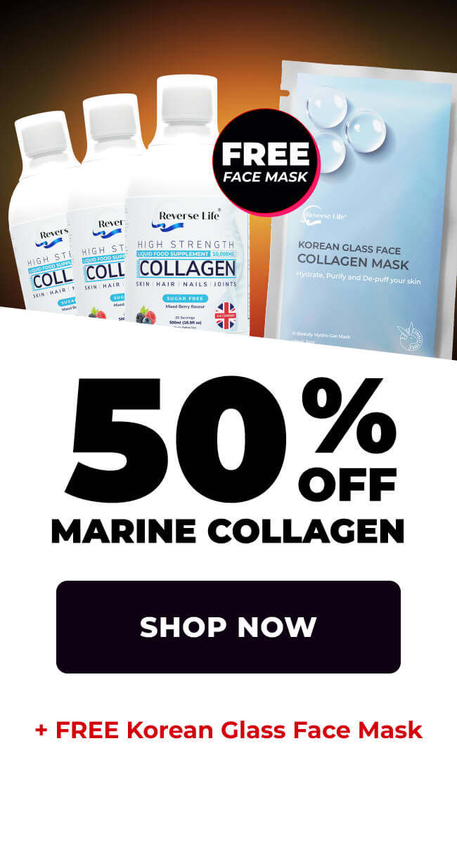 50% off Marine Collagen with 3x Korean Mask