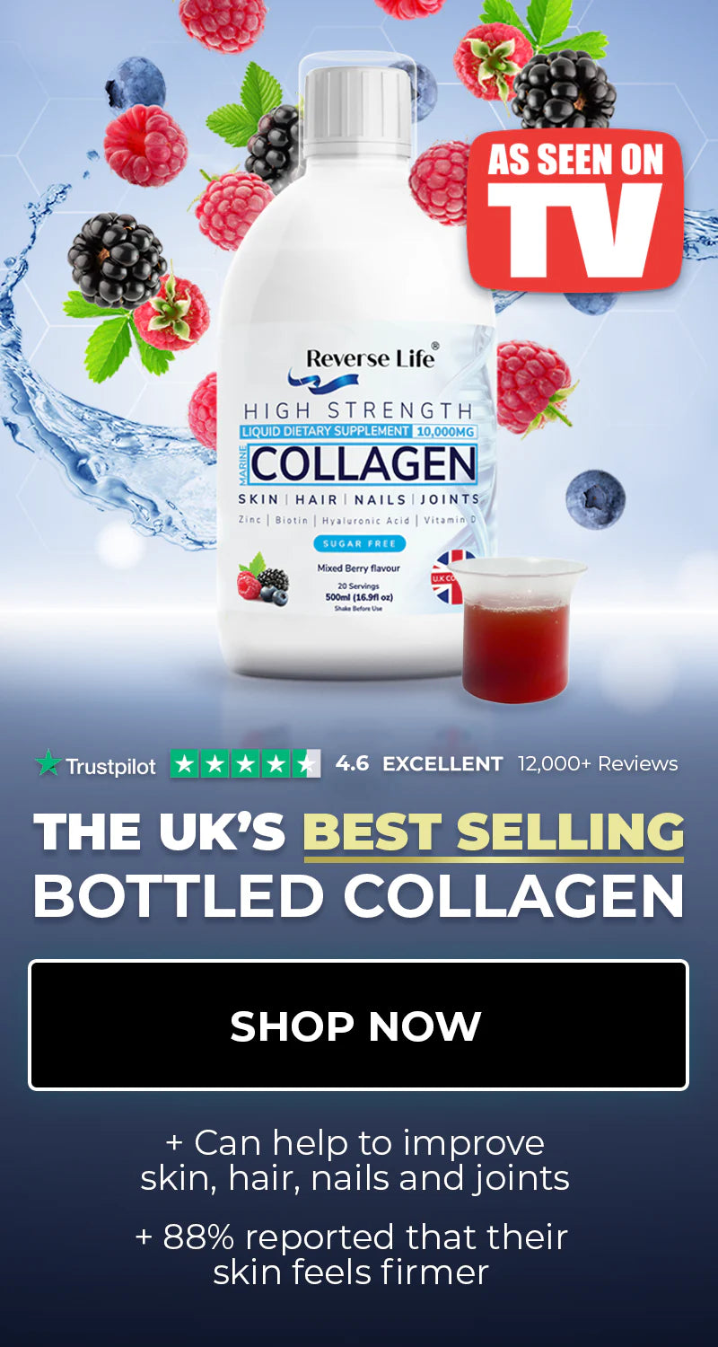 The UK's best selling bottled collagen. Can help to improve skin, hair, nails and joints. 88% reported that their skin feels firmer.