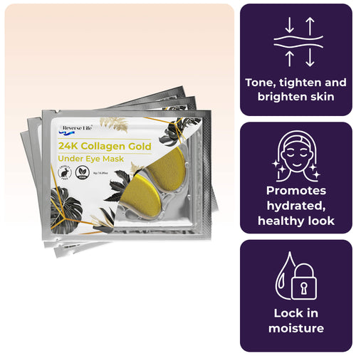 3x 24K Collagen Gold Under Eye Masks