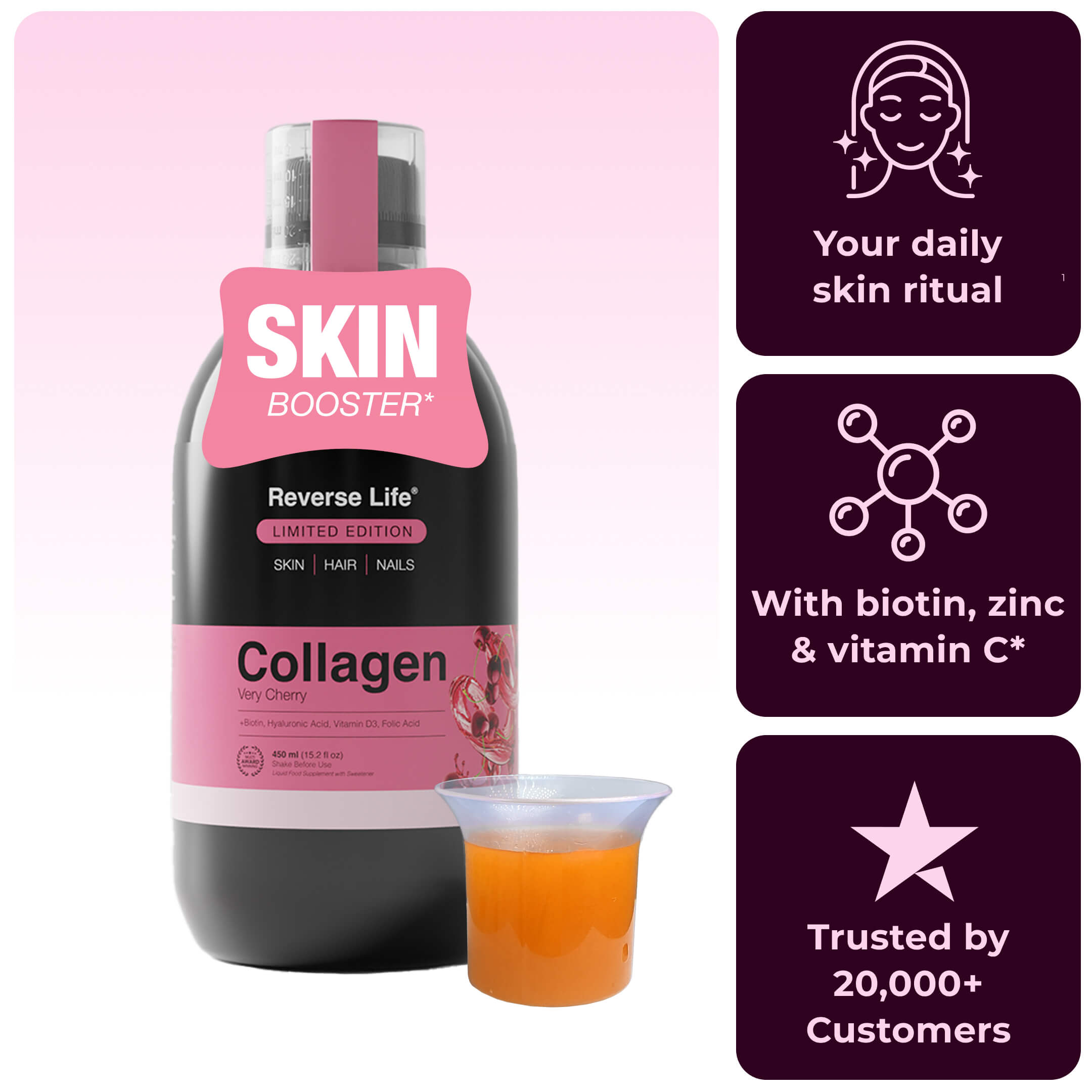 Very Cherry Bovine Collagen